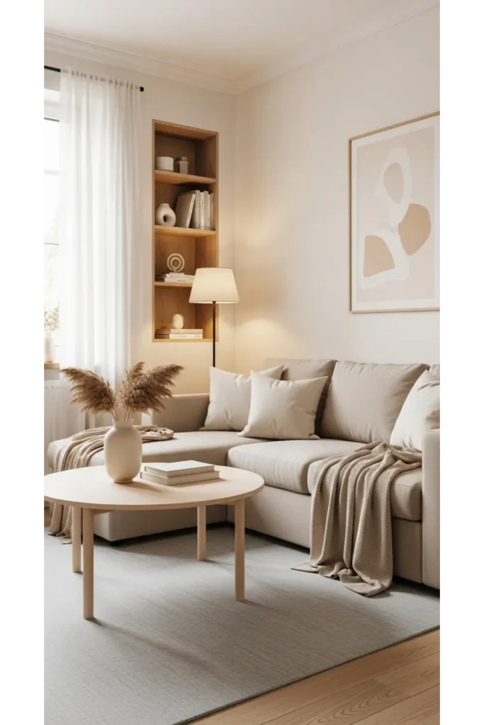 23 Small Living Room Ideas Maximize Every Inch 17 Keep a Consistent Color Palette