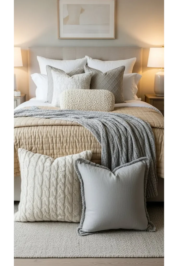  Layered Decorative Pillows