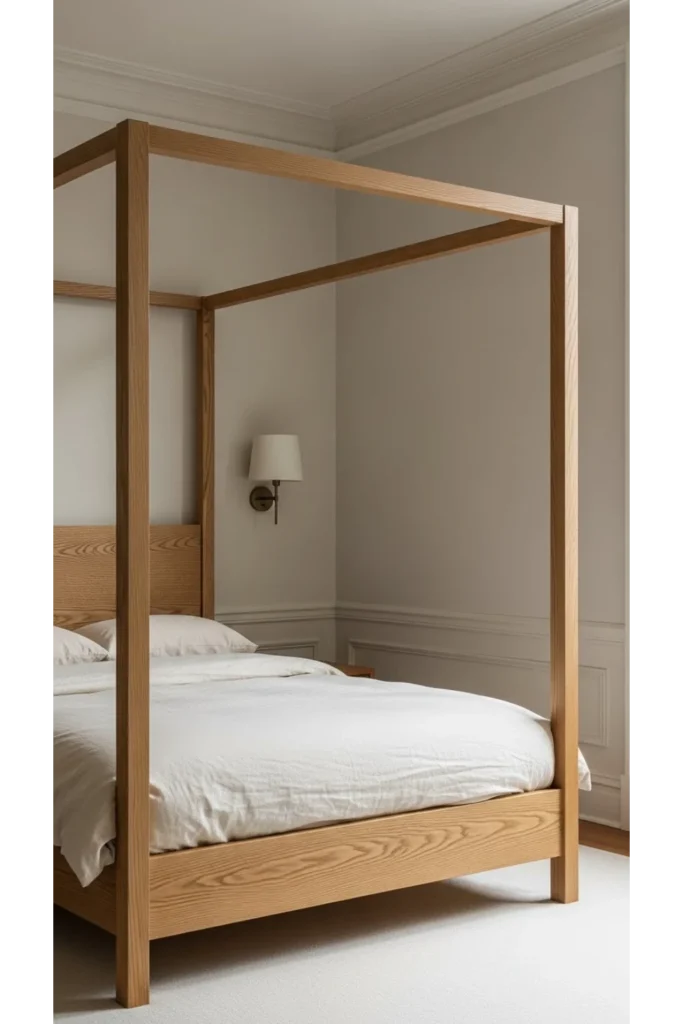 Layout planning for pink canopy bedrooms