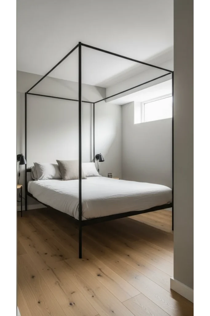 Small bedroom ideas with canopy bed that feel open and intentional 4 Layout strategies that protect floor space