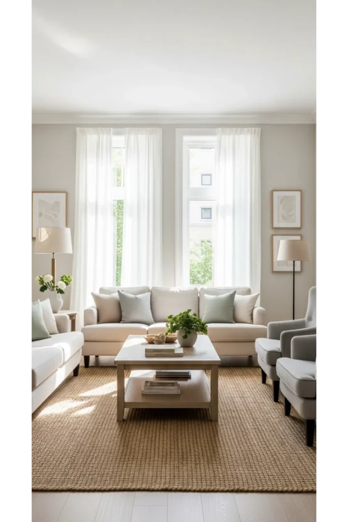 20 Classy Living Room Designs Timeless Elegance 8 Light Filled Elegance with Sheer Drapery