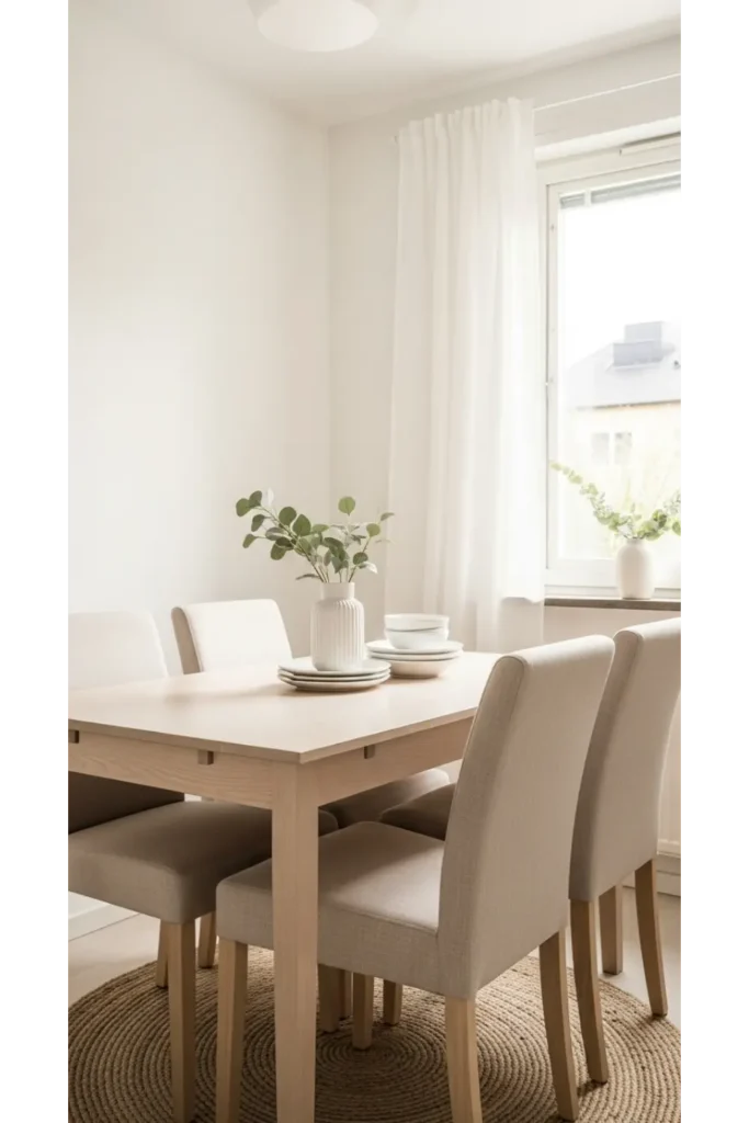 Light color palettes that open the room