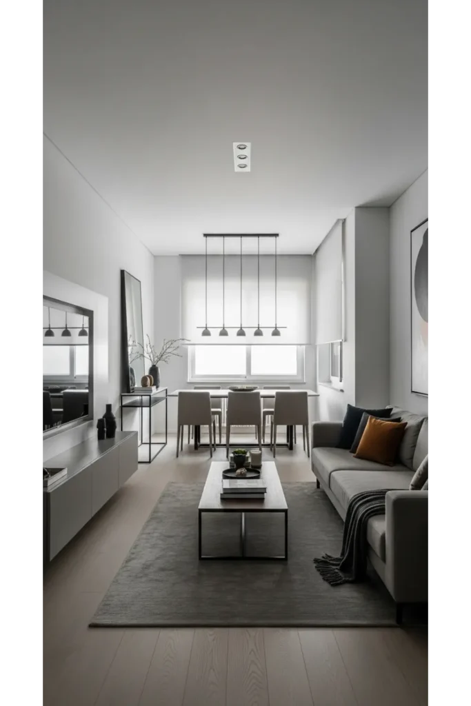 23 Small Living Room Dining Room Combo Layouts 23 Linear Layout For Narrow Rooms