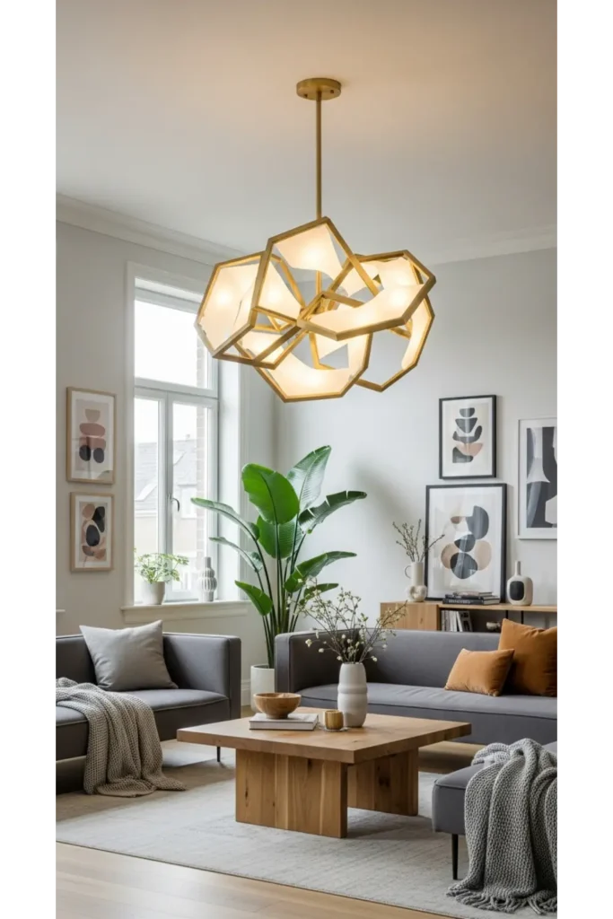 21 Interior Design Living Room Inspirations 19 Living Room With Statement Lighting