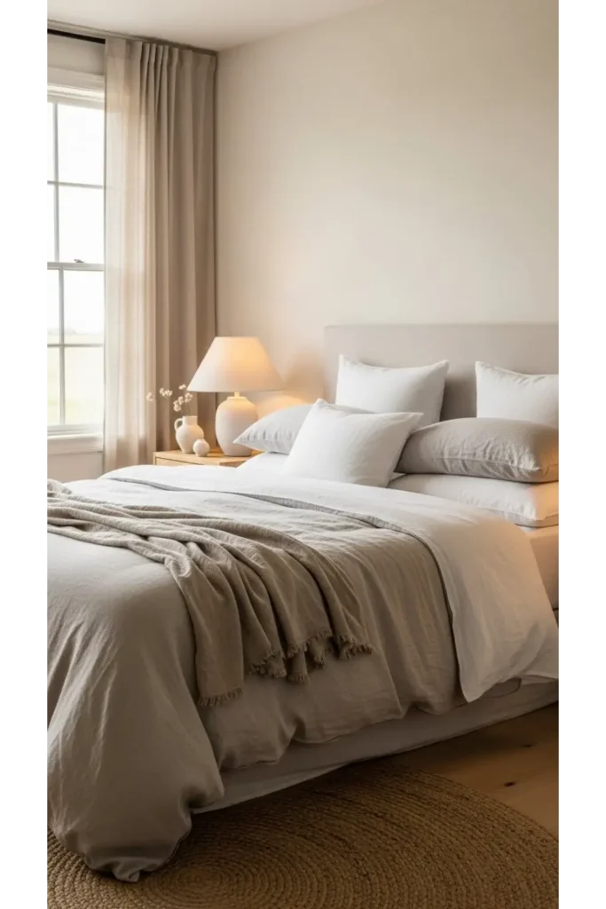 24 Bedroom Interior Ideas Redefining Elegance 19 Luxury Linen Comfort