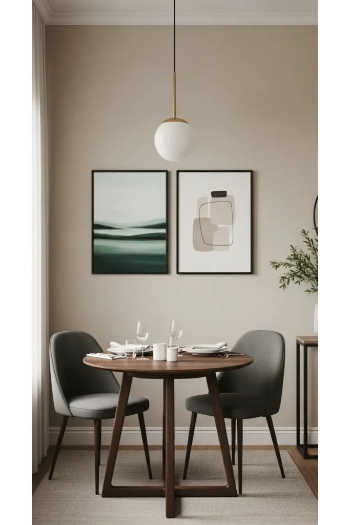 Minimal wall art styling