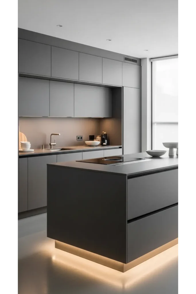Minimalist Cabinetry With Handle Free Style
