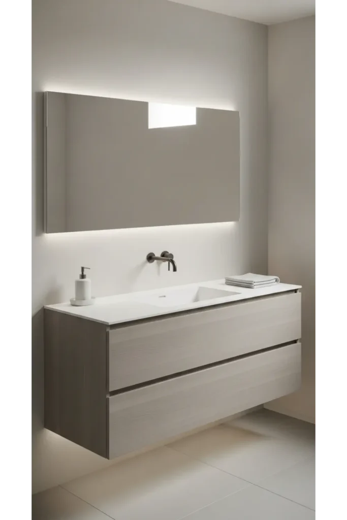 Minimalist Handleless Vanity