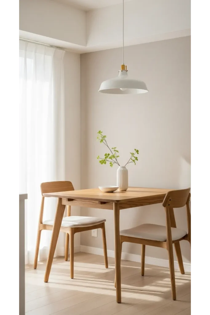22 Small Dining Area Ideas For Compact Living 16 Minimalist color palettes