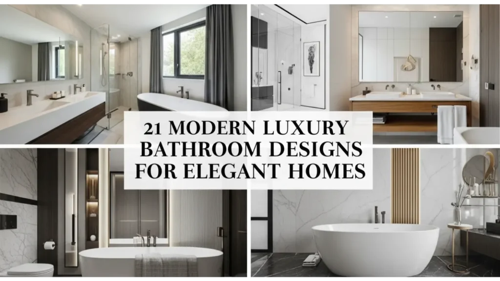 21 Modern Luxury Bathroom Designs for Elegant Homes 8 Modern Luxury Bathroom Designs