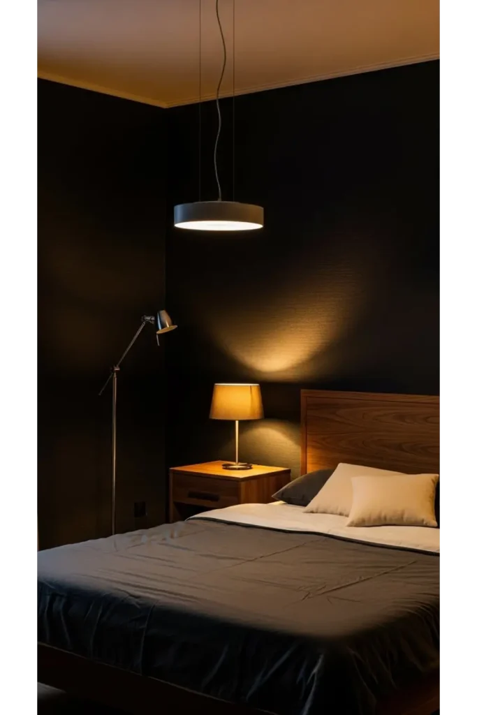 23 Moody Bedroom Inspirations For Dramatic Look 23 Moody Bedroom With Soft Black Walls