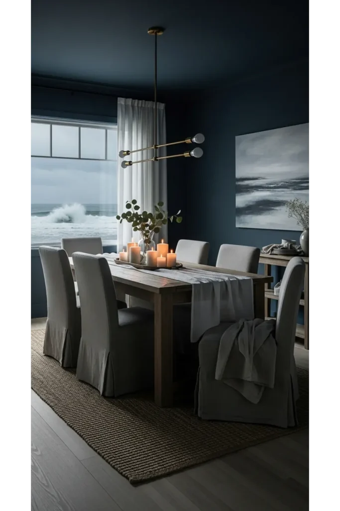 Moody Dining Room Designs Bold Look 23 Ideas 18 Moody Coastal Dining Room