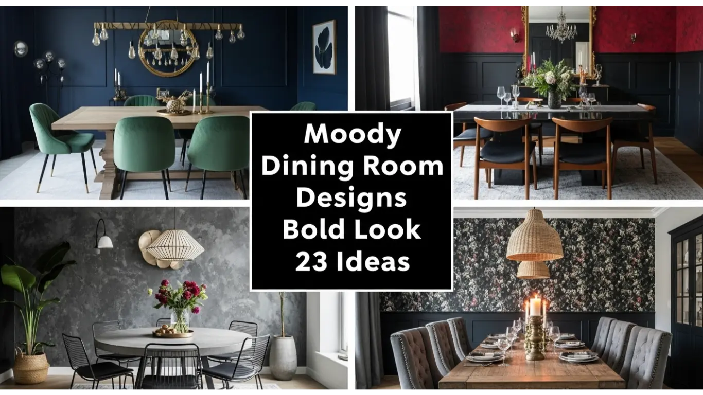 Moody Dining Room Designs Bold Look