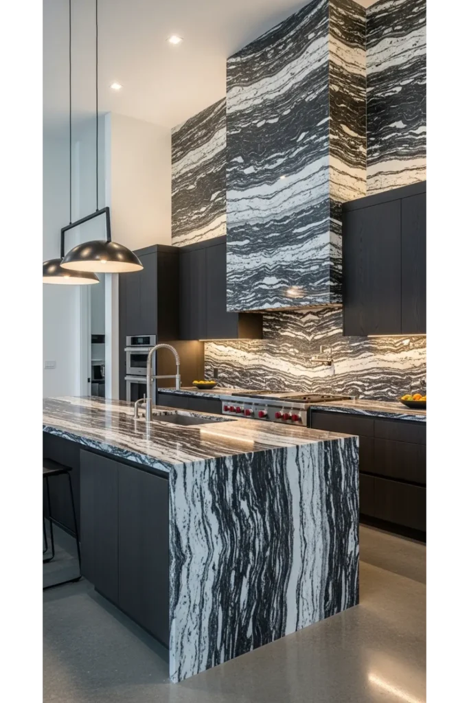 Natural Stone Feature Kitchens