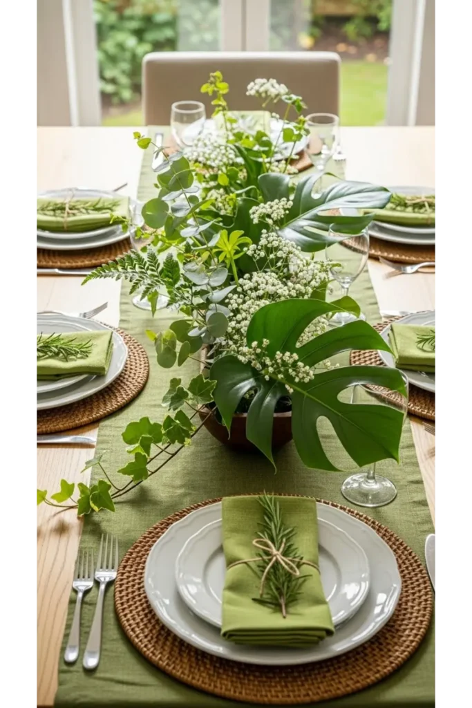  Nature Inspired Green Table