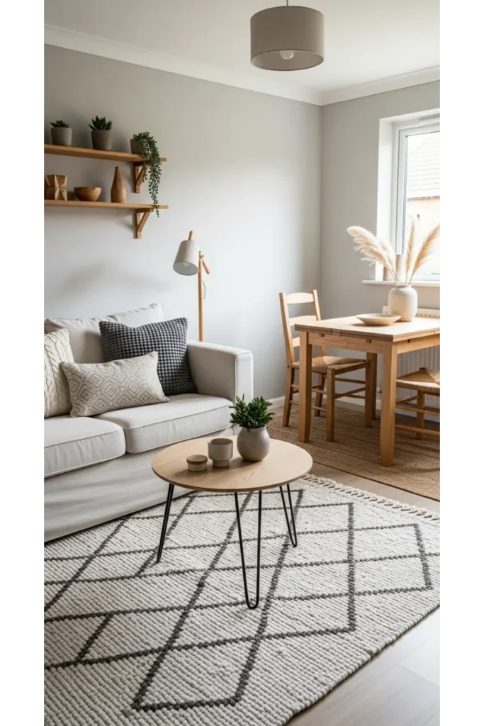 23 Small Living Room Dining Room Combo Layouts 7 Neutral Palette With Texture Layers