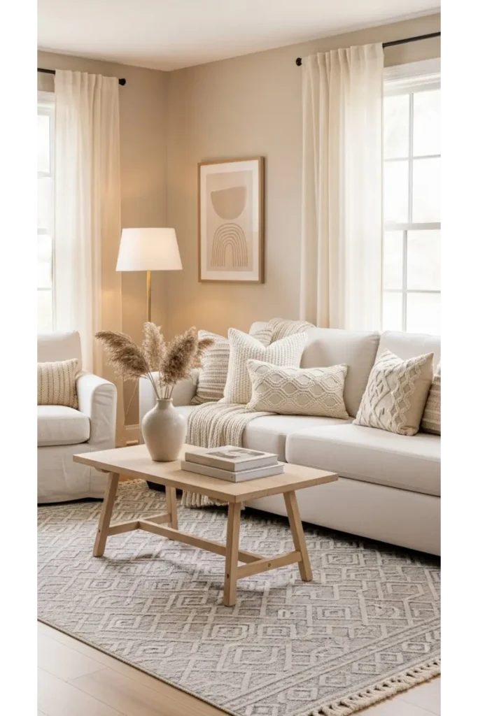 Neutral With Subtle Pattern