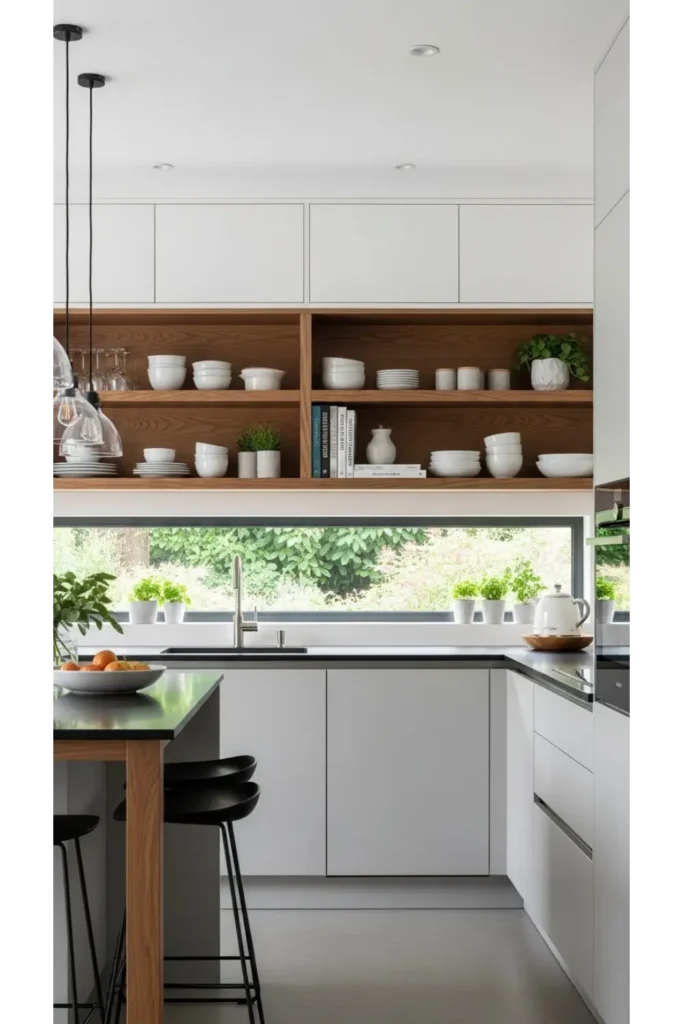 Open Shelf Hybrid Cabinets