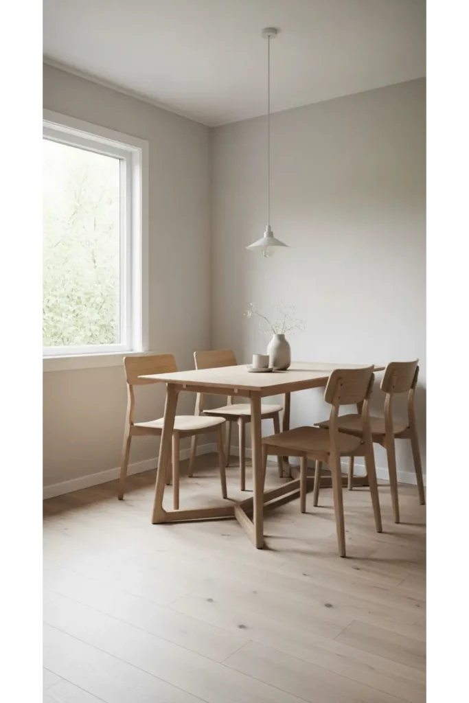 21 Tiny Dining Room Ideas That Save Space 17 Open leg furniture