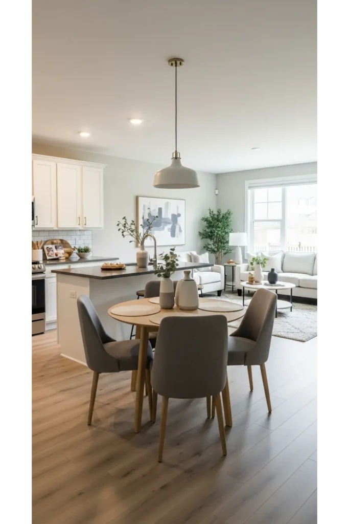 21 Tiny Dining Room Ideas That Save Space 22 Open plan integration