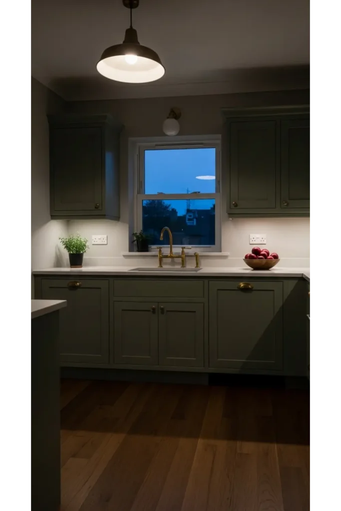 Pale Gray Cabinets