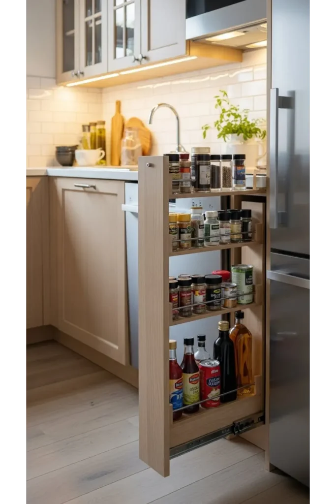 Pull-Out Pantry Cabinets