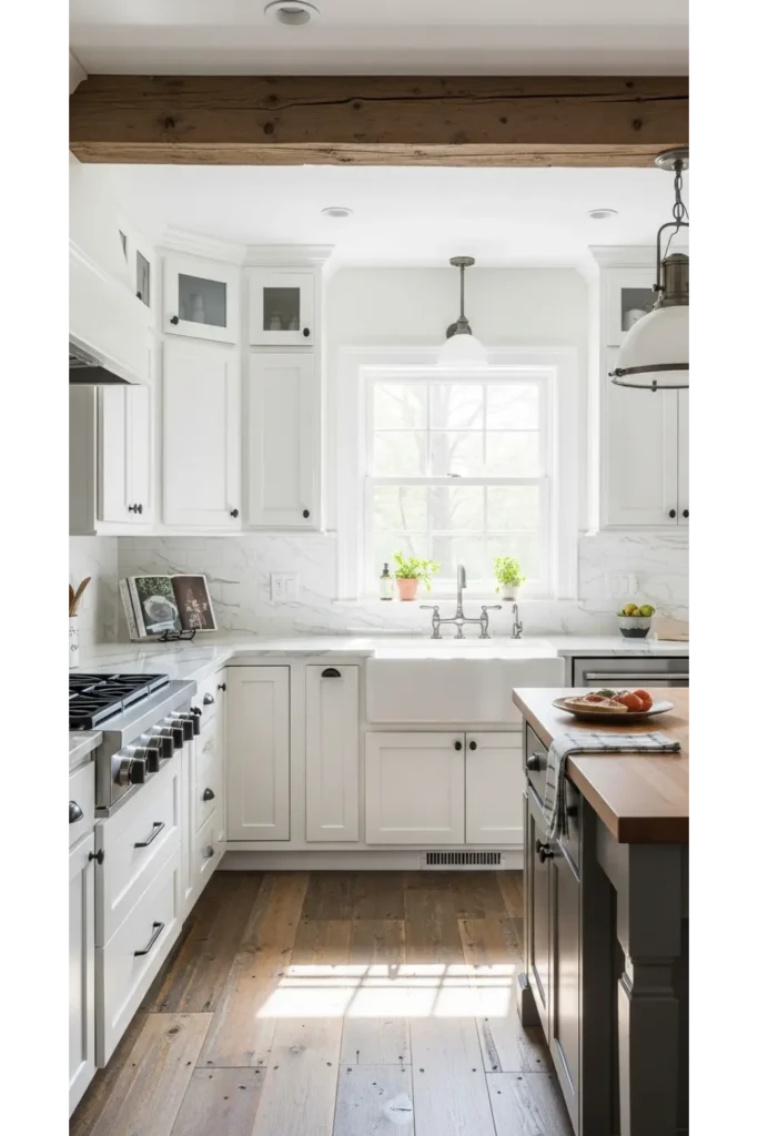 Quartz Countertops with Soft Veining 1