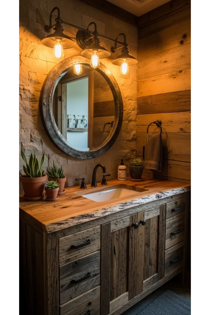 Rustic Wood Vanity Texture