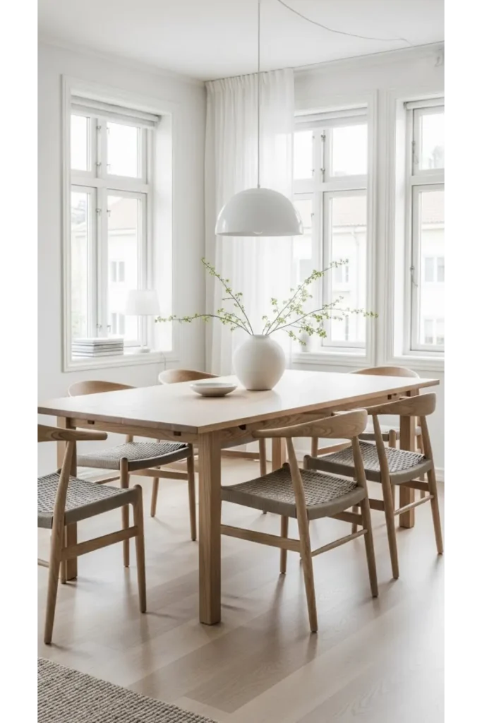 Scandinavian Inspired Dining Room