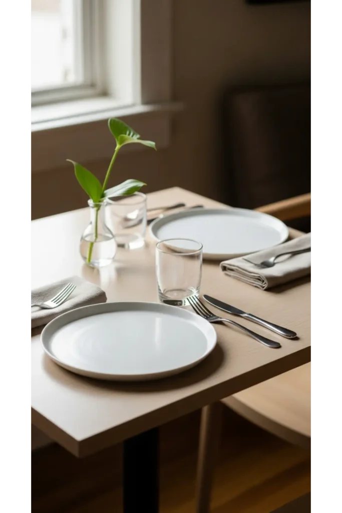  Simple table settings