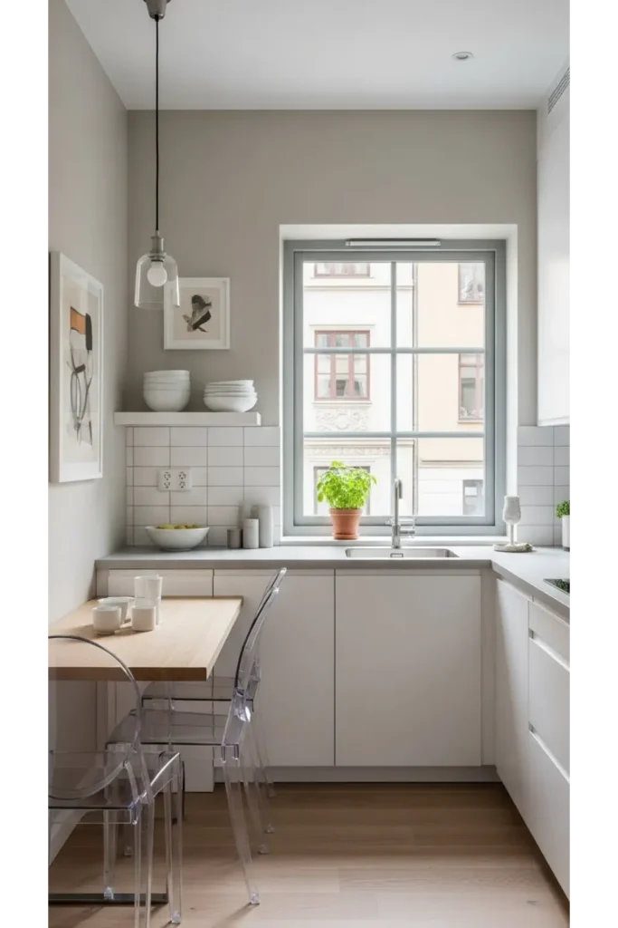 23 Small Kitchen Decor Ideas Big Style You’ll Love 9 Slim Furniture With Visual Lightness