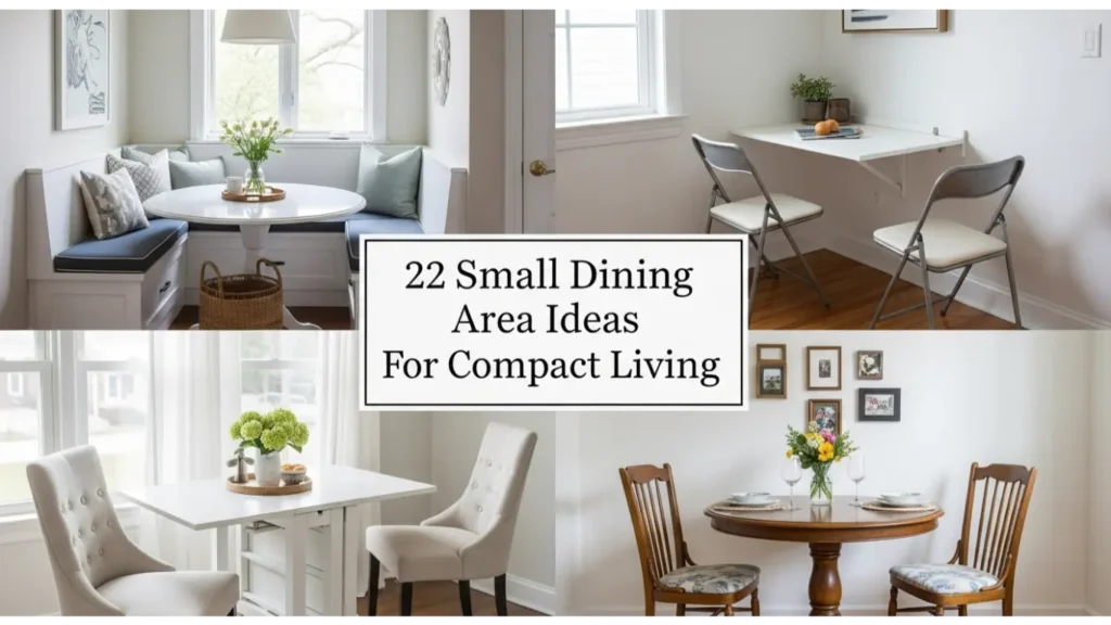 22 Small Dining Area Ideas For Compact Living 1 Small Dining Area Ideas For Compact Living