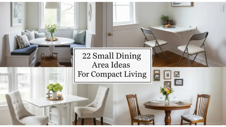 Small Dining Area Ideas For Compact Living