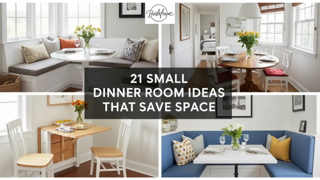 21 Small Dinner Room Ideas That Save Space 6 Small Dinner Room Ideas