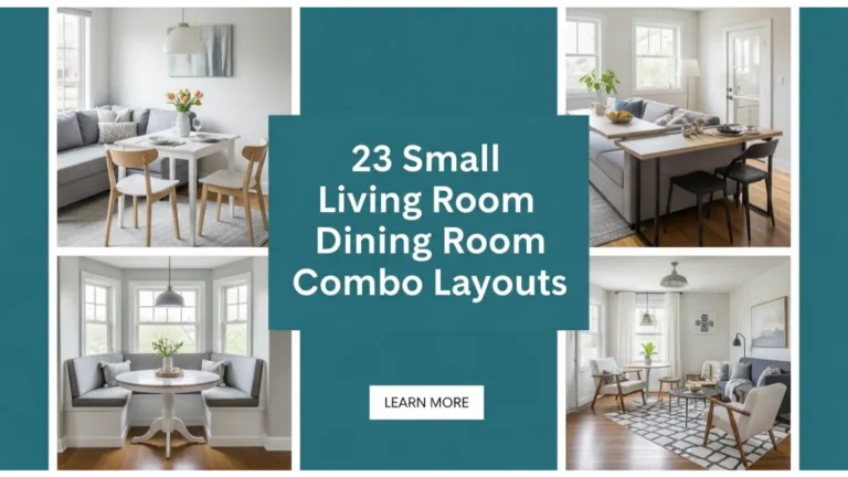 Small Living Room Dining Room Combo Layouts