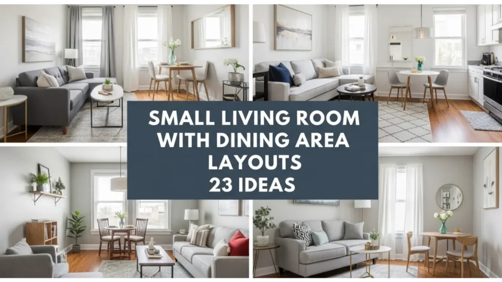 Small Living Room With Dining Area Layouts 23 Ideas 9 Small Living Room With Dining Area Layouts