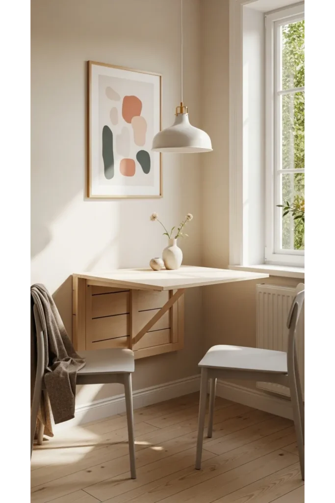 22 Small Dining Area Ideas For Compact Living 2 Small dining area ideas for compact living with wall-mounted tables