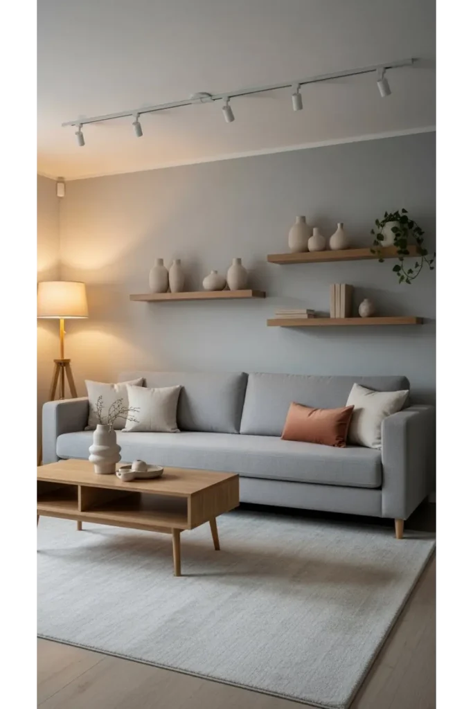 Soft Gray With Warm Accents