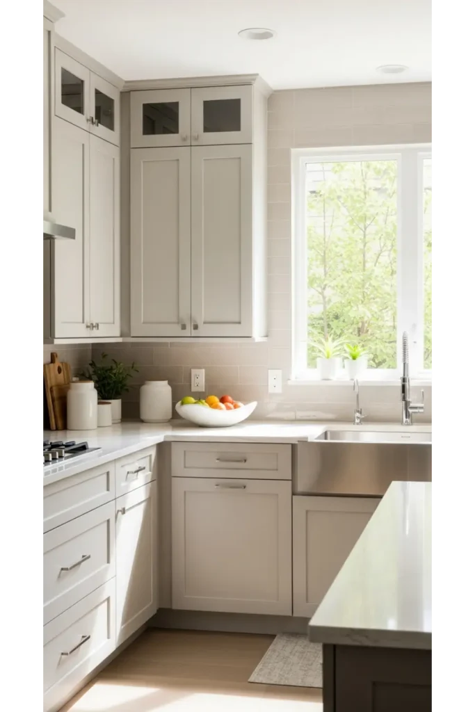 Soft Greige Cabinets