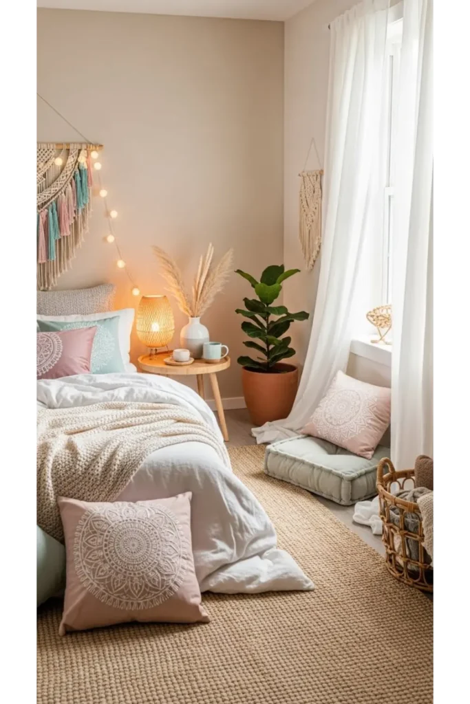 Soft Pastels With Warm Neutrals