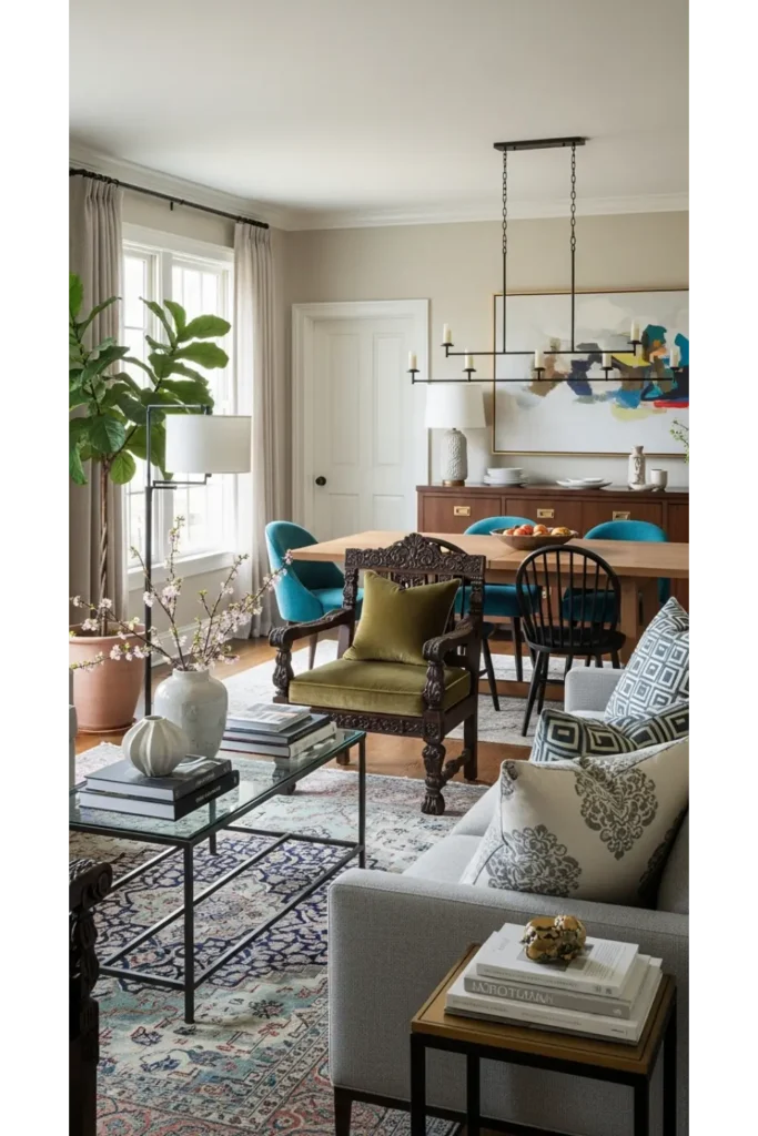 23 Small Living Room Dining Room Combo Layouts 24 Soft Transitional Decor