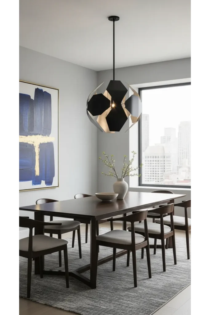 22 Dining Room Design Inspirations Modern Homes 4 Statement Lighting Focus