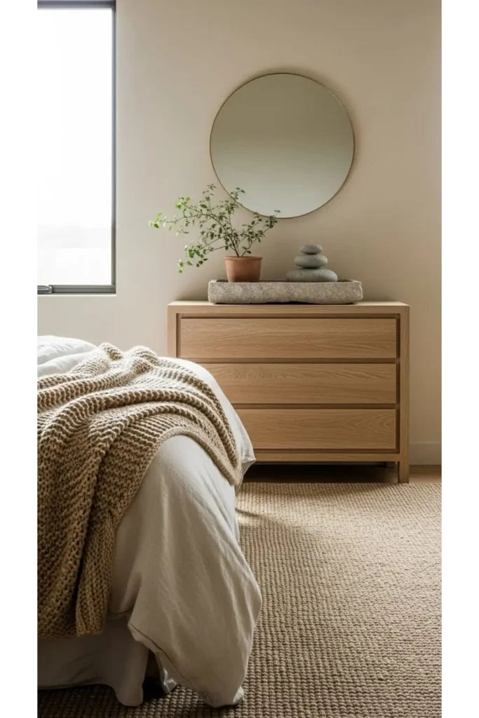 23 Earthy Bedroom Ideas For Natural Warm Ambience 15 Stone Or Marble Accent Pieces