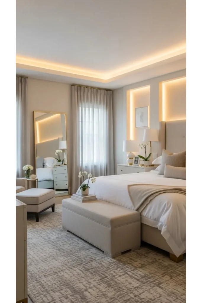 24 Bedroom Interior Ideas Redefining Elegance 21 Subtle Metallic Touches