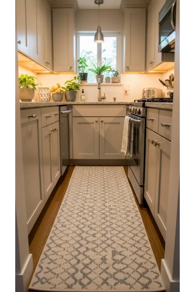 23 Small Kitchen Decor Ideas Big Style You’ll Love 14 Textured Rugs for Soft Contrast