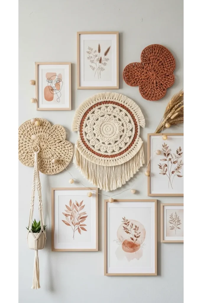 22 Boho Living Room Designs Relaxed Chic Vibes 8 Textured Wall Decor And Art