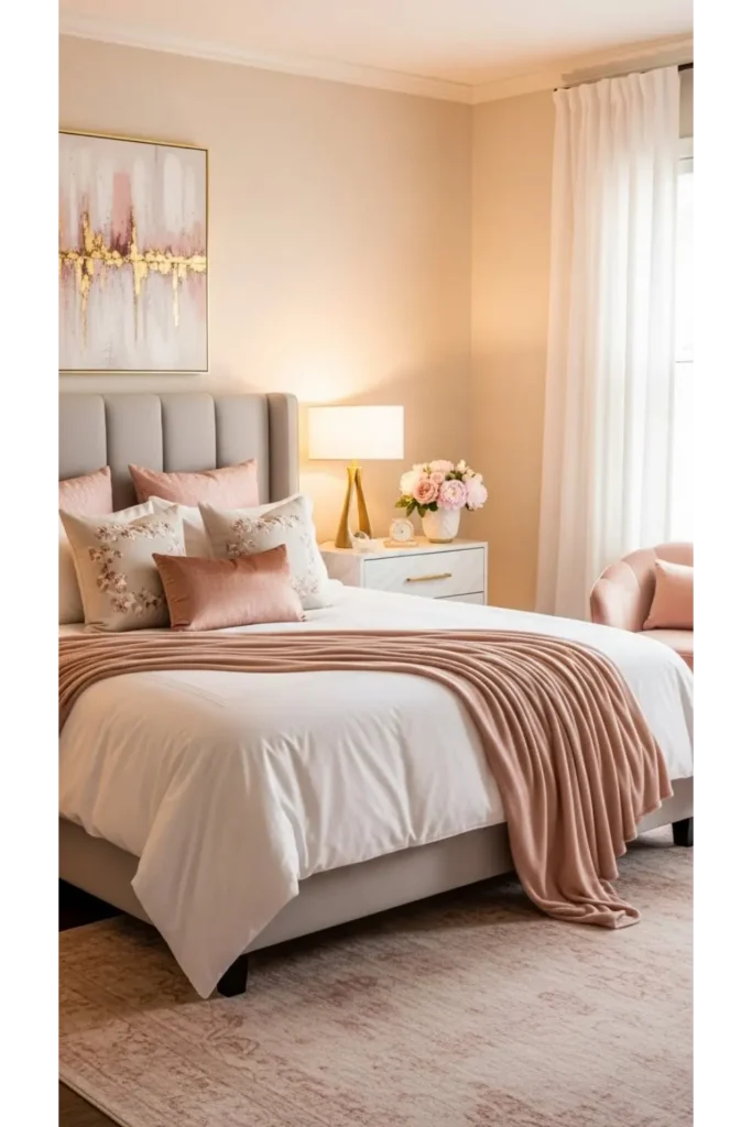 22 Bedroom Aesthetic Inspirations for Every Personality 5 The Modern Romantic