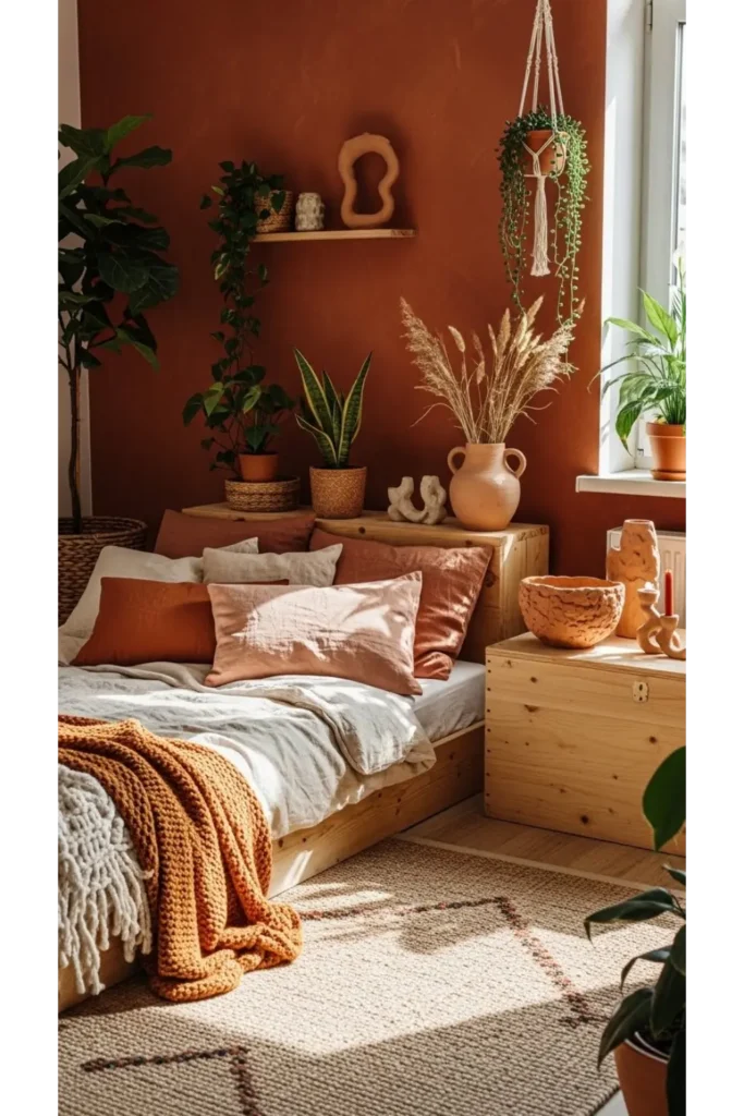 22 Bedroom Aesthetic Inspirations for Every Personality 4 The Warm Earth Lover