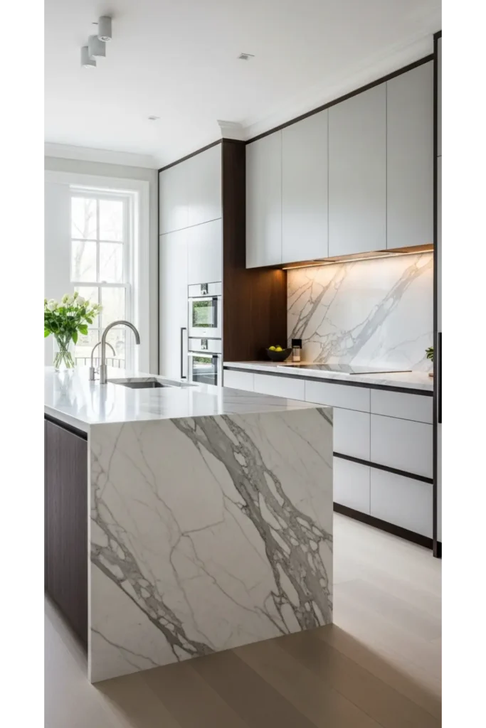 Timeless Marble Statement Kitchens