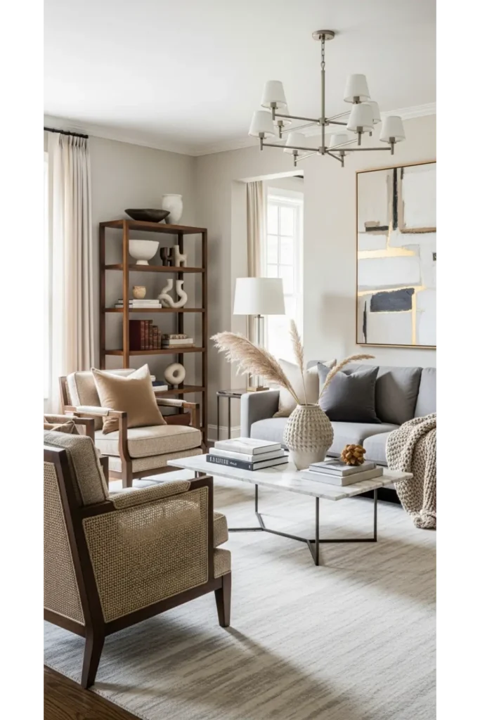 21 Interior Design Living Room Inspirations 12 Transitional Living Room Balance